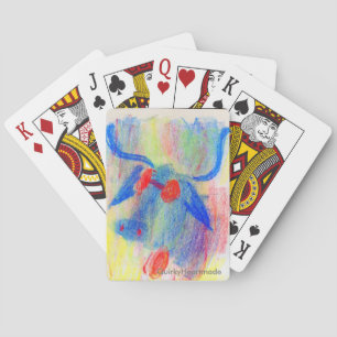 Cool Bull Chalk Drawing Playing Cards