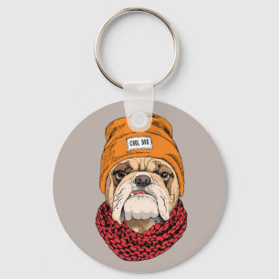 Cool Bulldog Key Ring