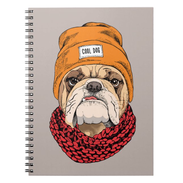 Cool Bulldog Notebook (Front)