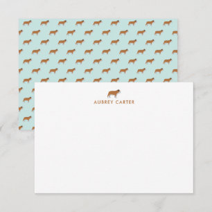 Cool Bulldog Personalised Thank You Card