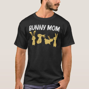 Cool Bunny Art For Mum Mother Rabbit Jersey Wooly  T-Shirt