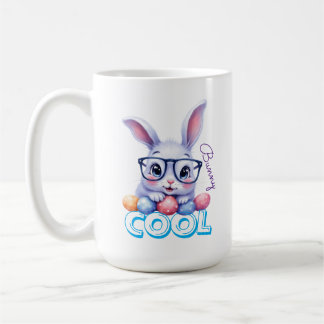 Cool Bunny Easter Personalised Coffee Mug