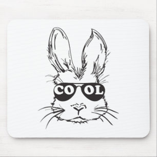 Cool Bunny Face Happy Easter Shirts For Boys Men K Mouse Mat