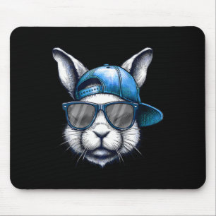 Cool Bunny Face Happy Easter Shirts For Boys Men K Mouse Mat