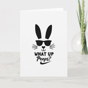 Cool Bunny Hello Friend Card