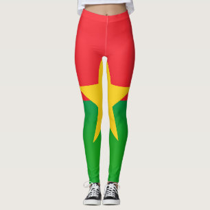 Cool Burkina Faso Flag Fashion Leggings