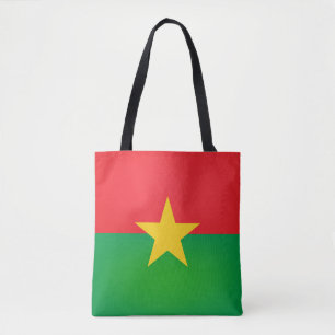 Cool Burkina Faso Flag Fashion Tote Bag