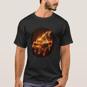 Cool burning Piano for Flames Lovers T-Shirt