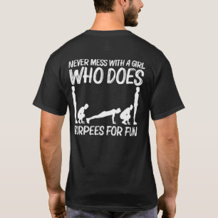 Cool Burpee For Girls Kids Fitness Workout Gym Exe T-Shirt