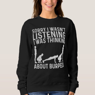 Cool Burpee For Men Women Fitness Workout Gym Exer Sweatshirt