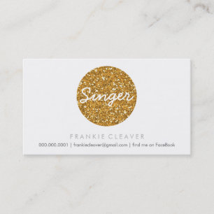 COOL BUSINESS CARD bold spot gold glitter effect