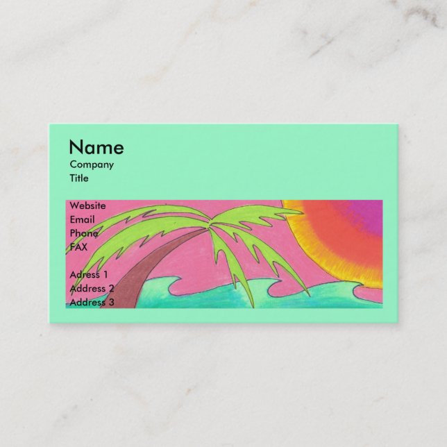 Cool Business Card Template (Front)