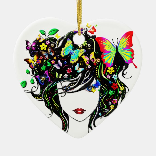 Cool Butterfly 1A Ornament (Front)