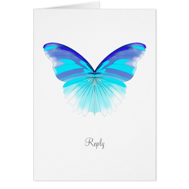 Cool Butterfly - Reply Card (Front)