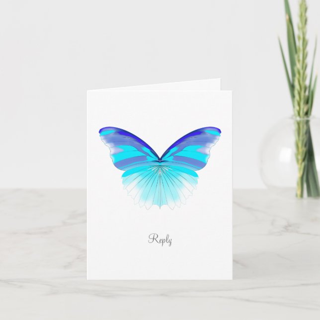 Cool Butterfly - Reply Card (Front)