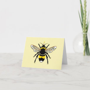 Cool buzzy  BEE - Wildlife -Insect- Yellow  Card