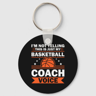 Cool Bysketbyll Coach For Men Women Team Bysketbyl Key Ring