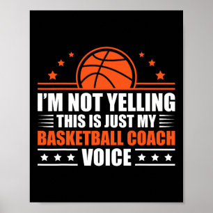 Cool Bysketbyll Coach Men Women Bysketbyll Coachin Poster