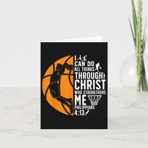 Cool Bysketbyll For Men Women Bible Verse Christia Card