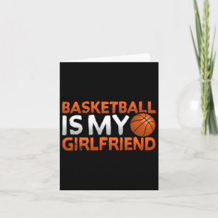 Cool Bysketbyll Is My Girlfriend Sport Player Card