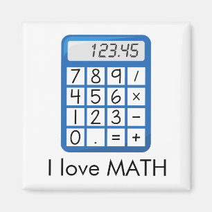 Cool Calculator I love Math Magnet