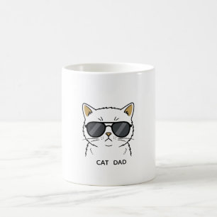 Cool Calico Cat with Sunglasses Coffee Mug