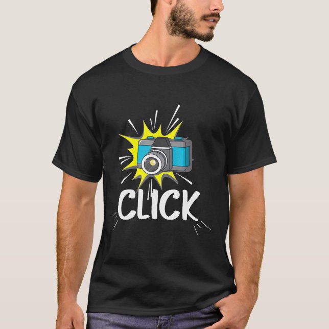 Cool Camera Trigger Caption Click Camera Lovers gi T-Shirt (Front)
