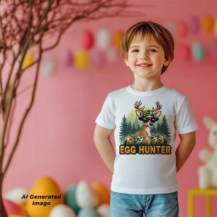 Cool Camo Deer Easter Egg Hunter Boys Toddler T-Shirt