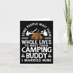 Cool Camping Buddies Gift For Men Women Funny Husb Card