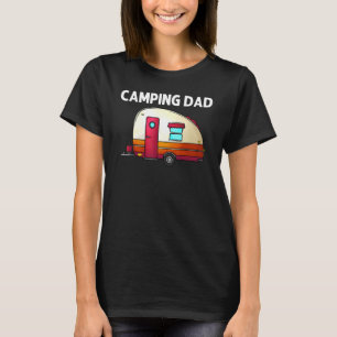 Cool Camping For Dad Father Camper Hiking Bonfire T-Shirt