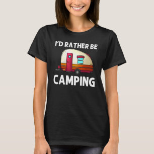 Cool Camping For Men Women Camper Hiking Bonfire C T-Shirt
