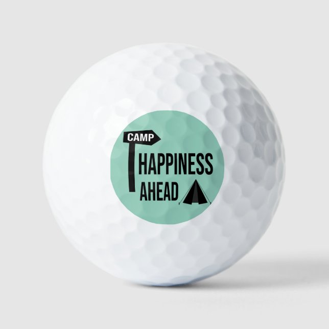 Cool Camping Golf Balls (Front)