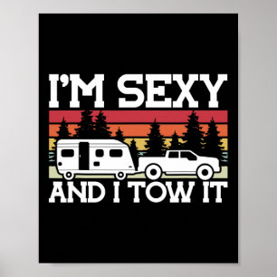 Cool Camping Hiking And Other Stuff Gifts Pull Car Poster