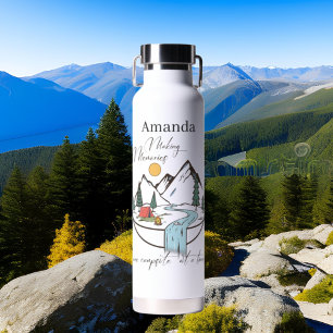 cool camping memories add name water bottle