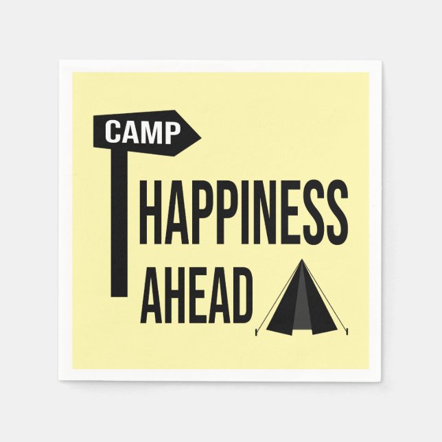 Cool Camping Napkin (Front)