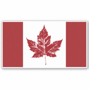 Cool Canada Flag Stickers Retro Canadian Souvenirs