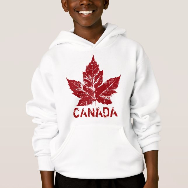 Cool Canada Hoodie Kid's Retro Souvenir Hoodie (Front)