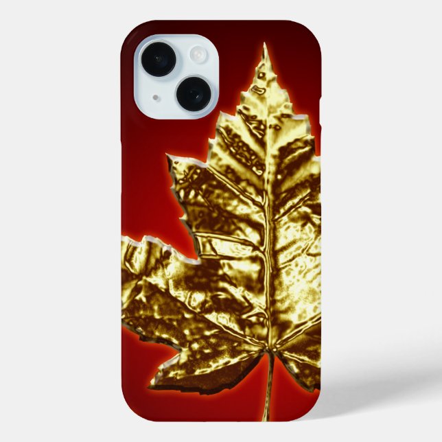 Cool Canada iPhone 7 Case Gold Canada Leaf Gifts (Back)