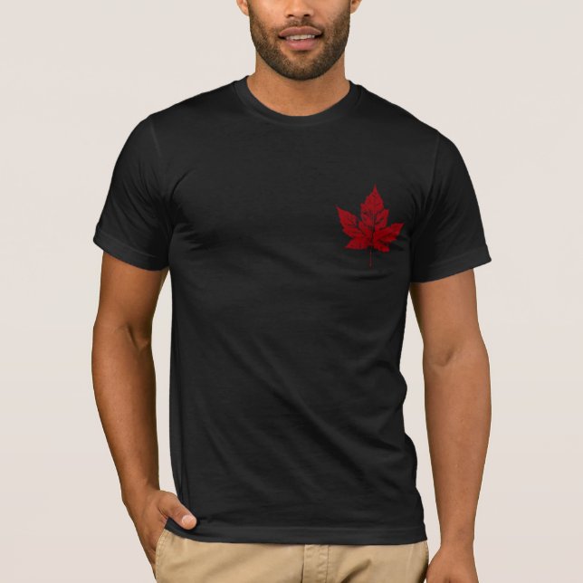 Cool Canada Shirt Retro Maple Leaf Souvenir (Front)