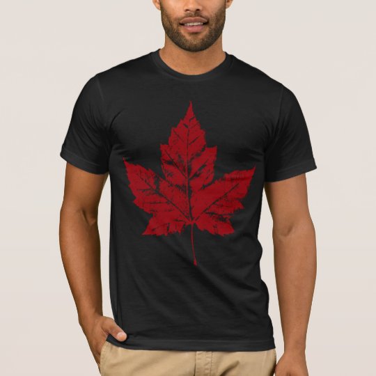 Cool Canada T-Shirt Retro Maple Leaf Tee Shirt