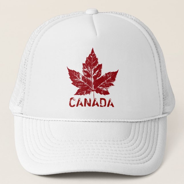 Cool Canada Trucker Cap Retro Canada Caps Hats (Front)