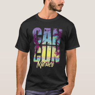 Cool Cancun Men Women Mexico Vacation Souvenir Sum T-Shirt
