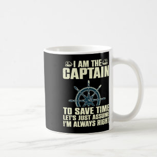 Cool Captain Art For Men Women Boat First Mate Shi Coffee Mug