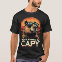 Cool Capybara Don’t Worry Be Capy Funny Sunglasses