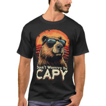Cool Capybara Don’t Worry Be Capy Funny Sunglasses