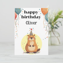 cool Capybara for boys and girls happy birthday