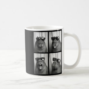 Cool Capybara With Sungles Photobooth Funny Rodent Coffee Mug