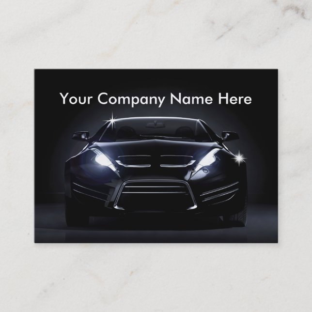 Cool Car Business Cards (Front)