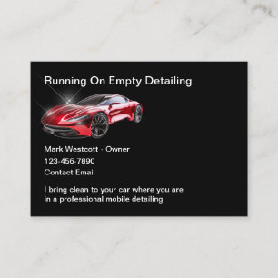 Cool Car Detailing Automotive Business Cards