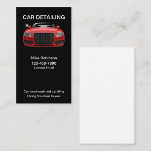 Cool Car Detailing Business Cards